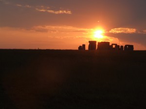 Sunset.
