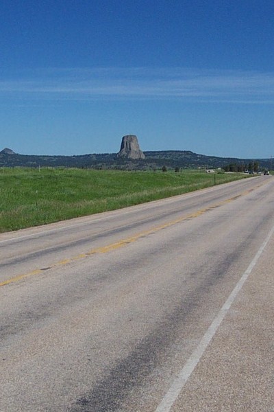 Devils Tower on the horizon