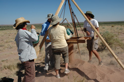 Archeological dig at Homolovi State Park