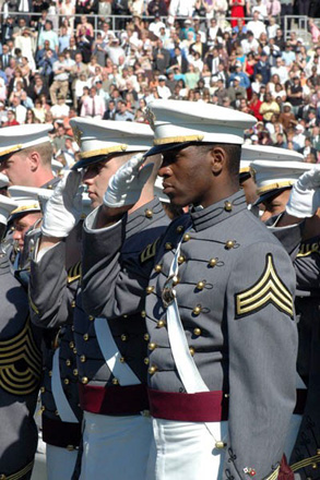 Saluting the long gray line