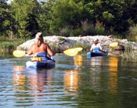 Kayaking on the San Saba