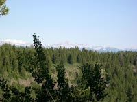 Tetons overlooking Warm River Gorge