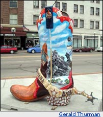 Boot sculpture
