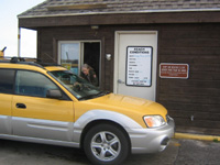 Entrance booth at Padre Island