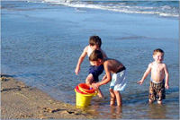 Kids on Padre Island