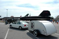 SR-71 Blackbird with trailer