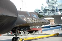 SR-71 Blackbird, damaged by Katrina