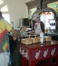 Dr Pepper soda fountain