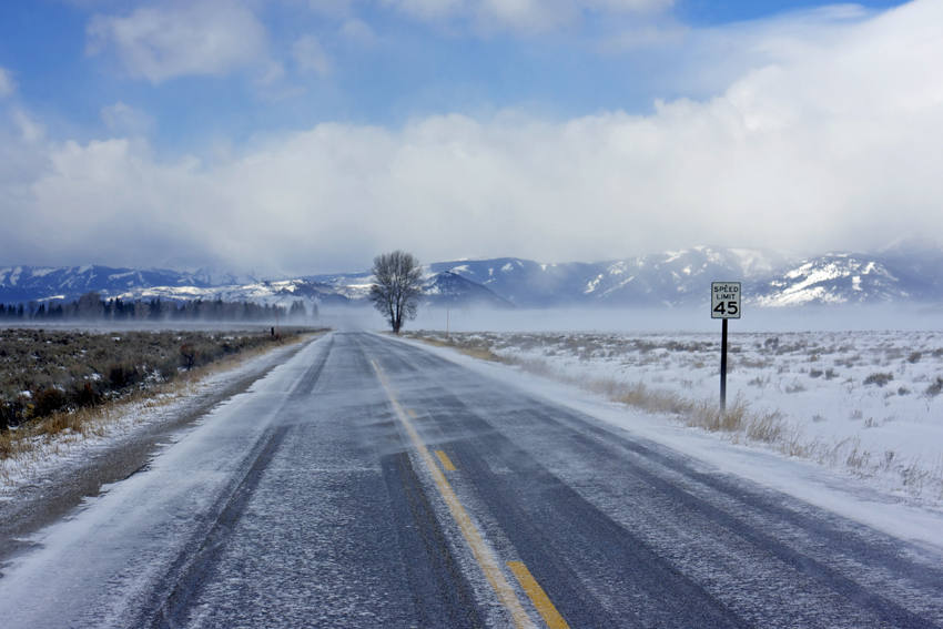 drifting snow