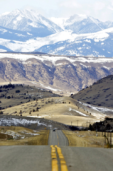 high country road