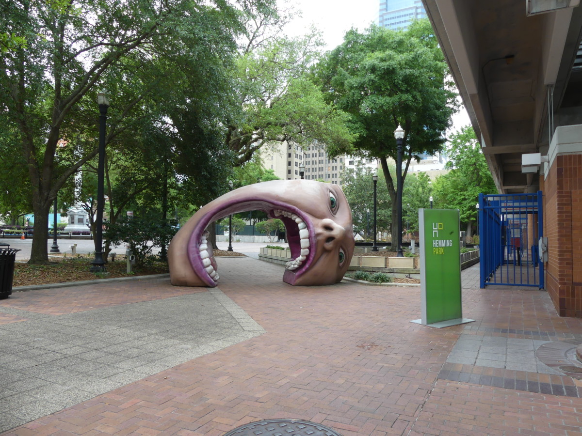 Sculpture in park