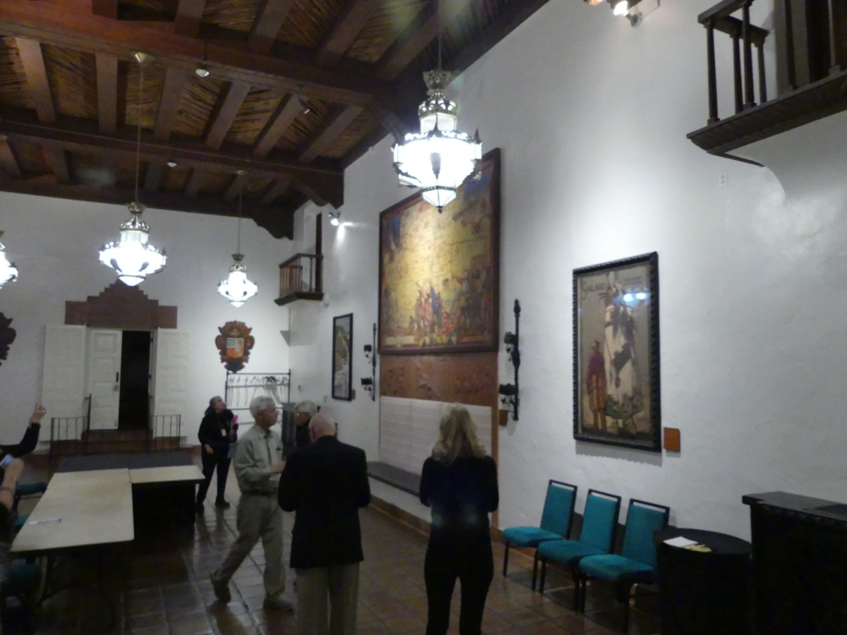 Some of the art on display at La Fonda