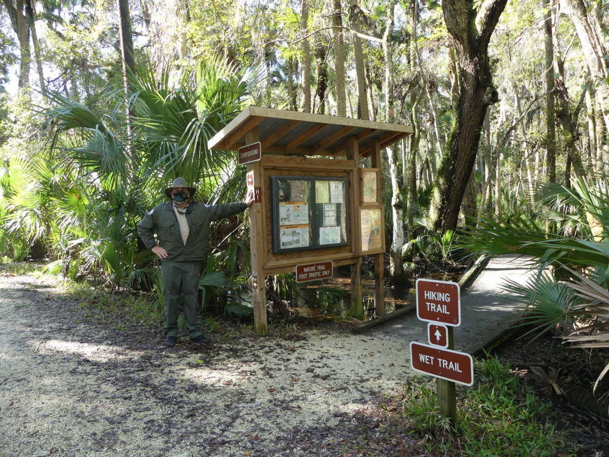 Ranger Renee shows off Hontoon Island State  Park
