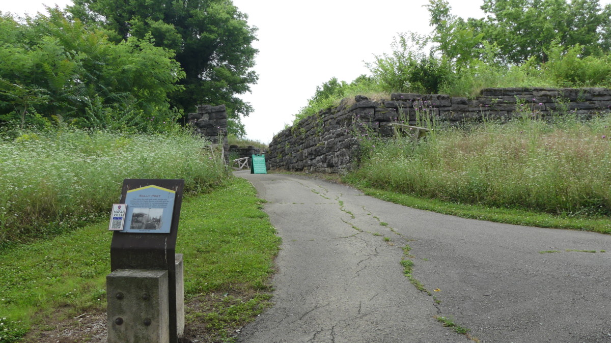 Part of the trail in Fort Negley