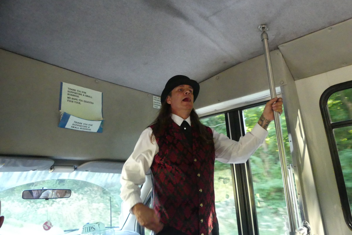 Our guide on tour