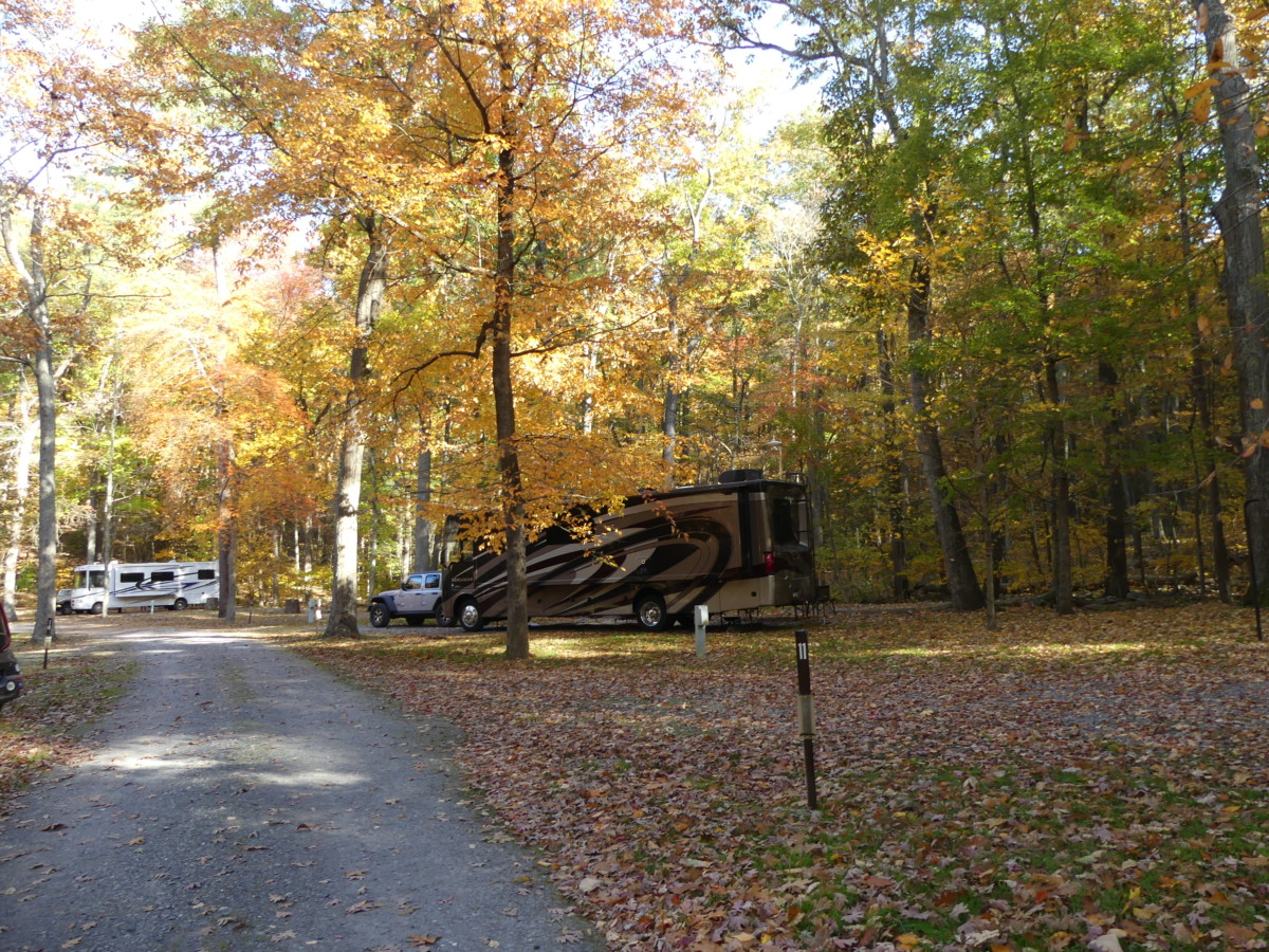 RVs in Trough Creek State Park