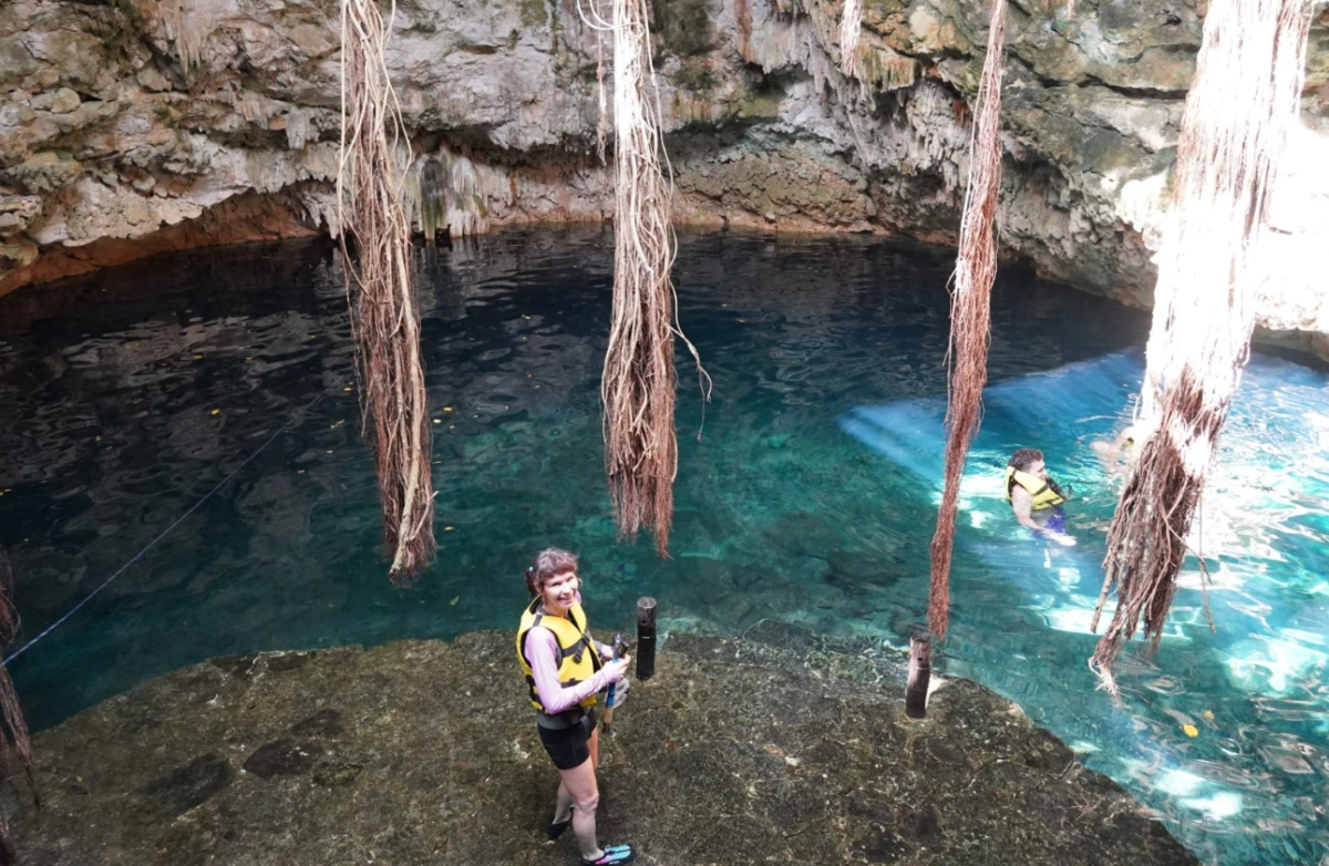 Cenote at Hacienda Kampepen, Yucatan, Mexico