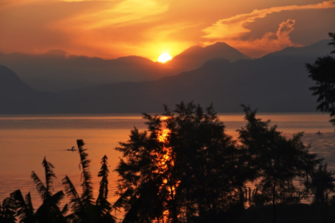 Sunset at Lake Atitlan