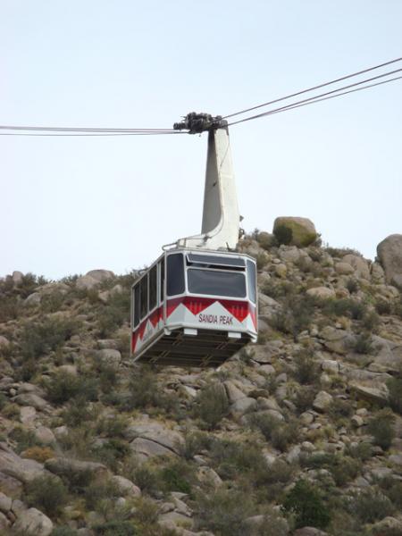 The line was too long to be able to take the Aerial Tram up to the top near Sandia Peak, east of Albuquerque, NM.