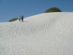 The dunes of White Sands National Monument are vast and large. Here's a little perspective using my folks of how big just one of the dunes are. This...