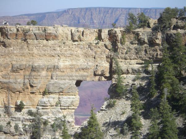 August - Grand Canyon, North Rim, AZ 30th May, 2007.  The Colorado River viewed through Angels Window.