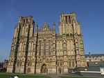 Wells cathedral. This Cathedral gives Wells "city status", the smallest in England.