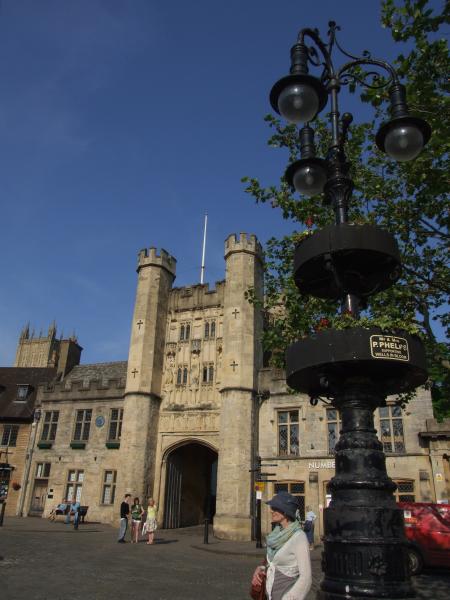 Entrance to the Bishops palace, Wells.