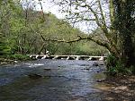 Tarr steps, an ancient clapper bridge.