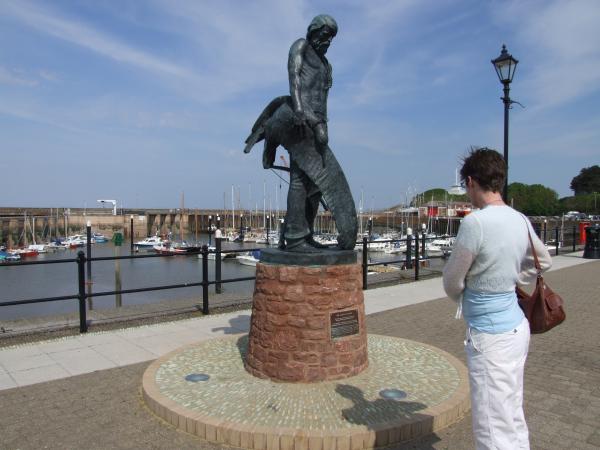 Watchet harbour, home of the "Ancient Mariner".