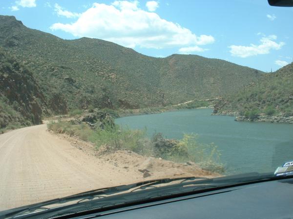 Apache Lake (a mile or so below the Roosevelt Dam)