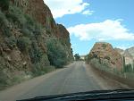 Back to pavement as we climb the canyon wall