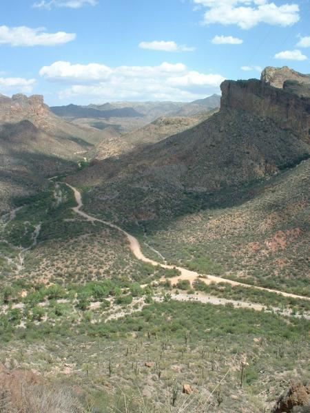 Facing east