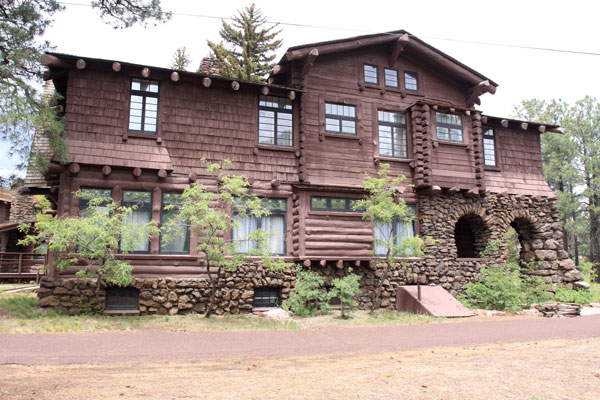 This is just one side of the historic 13,000 square foot relic in Riordan Mansion State Park in AZ.