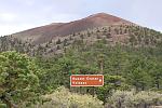 The sign points out the obvious at Sunset Crater Volcano National Monument.