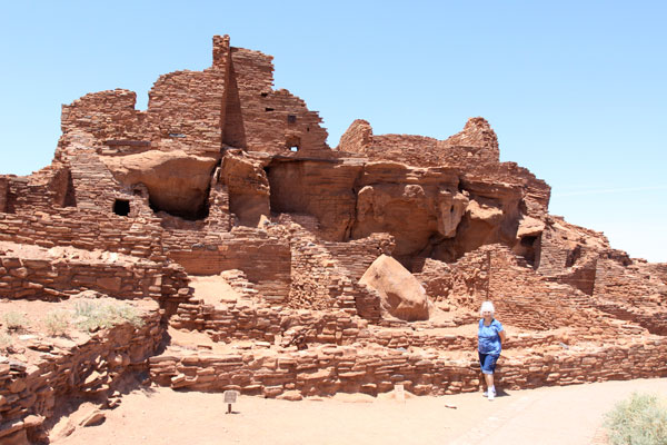This is the main pueblo by the visitor center at Wupatki National Monument.