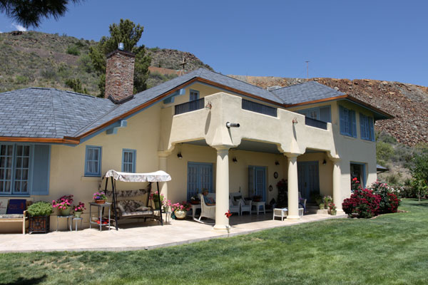 The Honeymoon Cottage overlooking the valley was one of the 10 stops on the Annual Home Tour in Jerome, AZ.