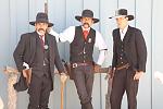 Wyatt Earp and his crew overlook the spectators making sure nobody causes a ruckus.