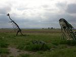 Just two of the many items made completely out of car parts.