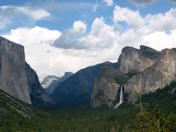 Yosemite Tunnel View. If you've not been before, take the route that brings you out of a tunnel and immediately gives you this view.