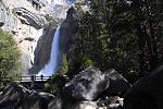 Lower Yosemite falls. You have to scramble over rocks to get this picture, but it's worth it.