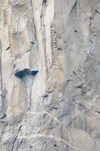 Yosemite Rock Climbing. Can you see them?