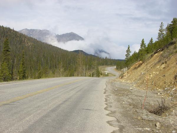Alaska Highway near Summit Lake