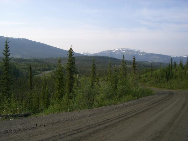 A very good gravel road