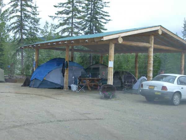 camping in Chicken