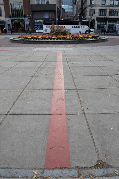 The beginning of the Freedom Trail, found in the Boston Common park in Massachusetts, marks the start of 2.5 miles of history, if you can make it all the way through.