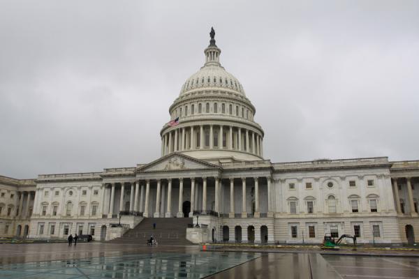 The "back" of the US Capitol as we headed to the visitor center in Washington, DC.