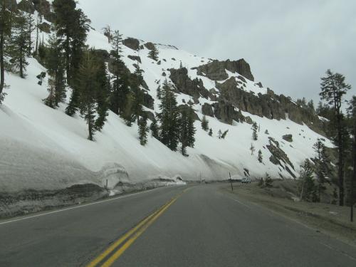 CA-88 over the Sonora Pass was open on May 21, but snow two days later threatened to close it.