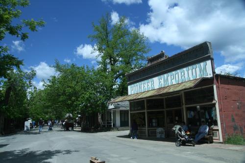 The main street in Columbia State Historic Park is only open to pedestrian and equestrian traffic.