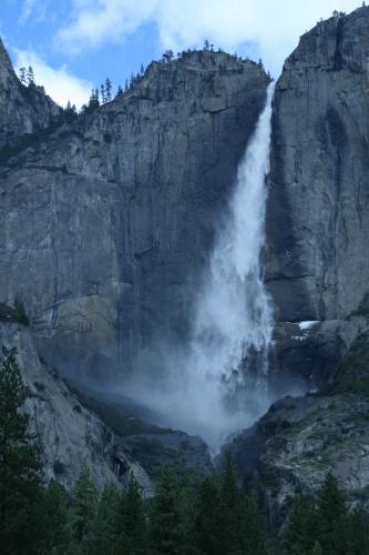 Yosemite Falls was full in late May.