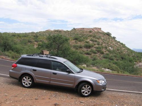 Below the Anasazi dwelling at Tuzigoot National Monument